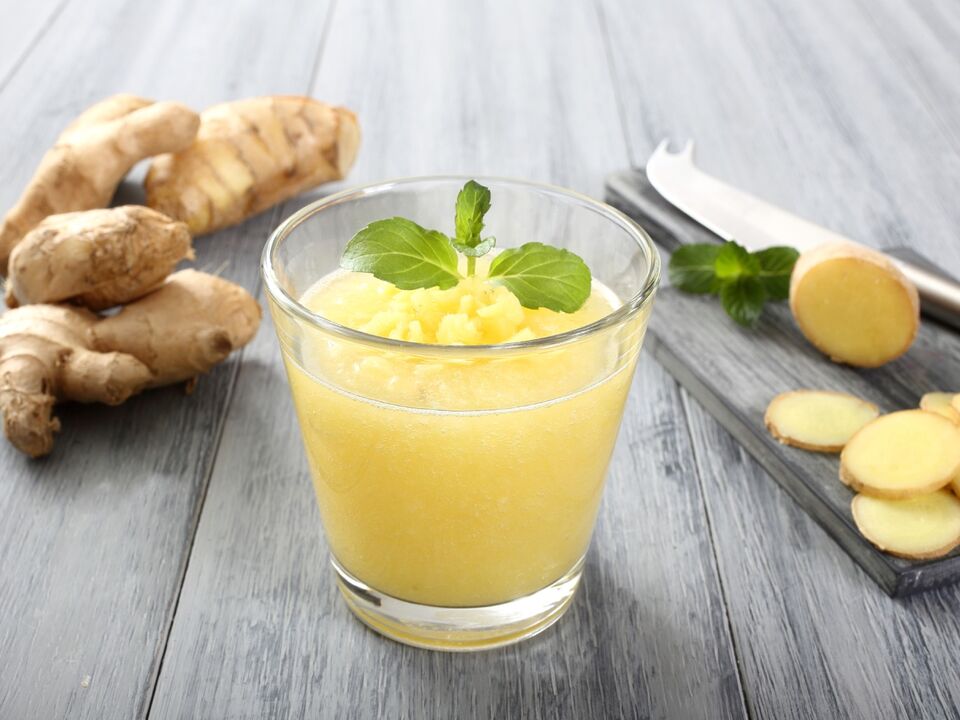 The ginger drink with mint is a delicious way to increase male potency