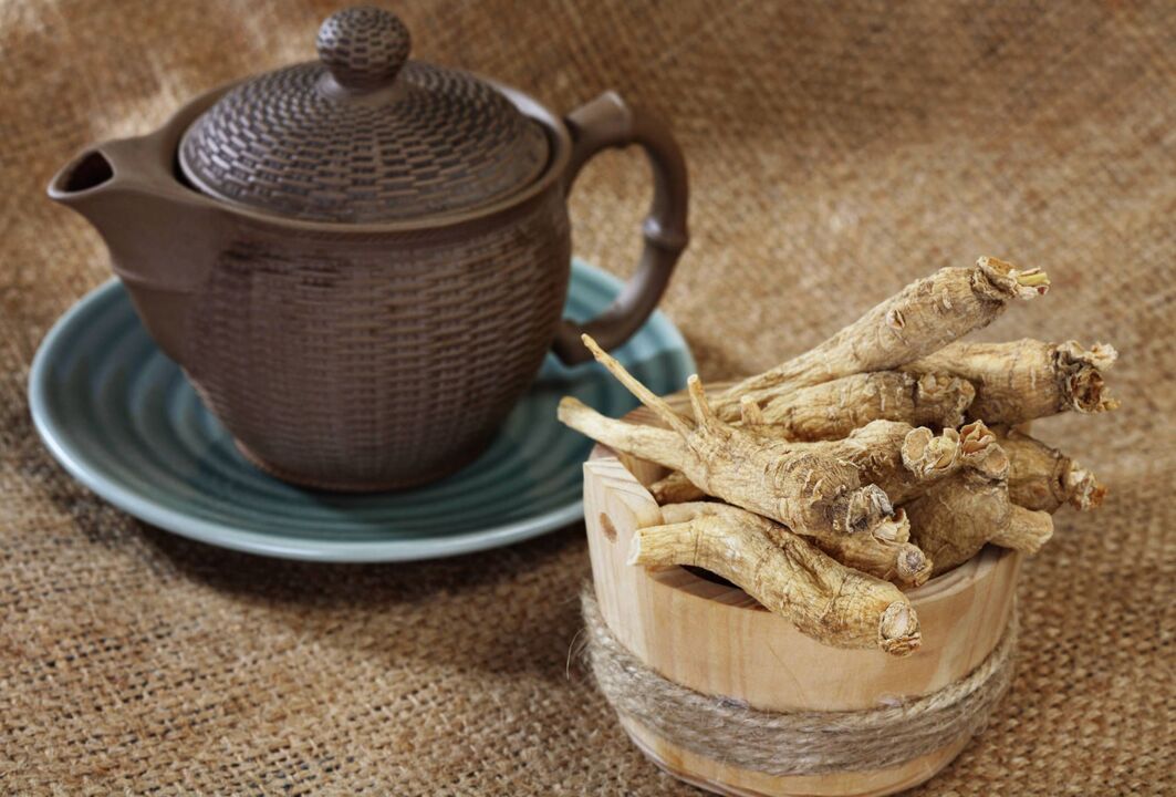decoction of ginseng and cinnamon in honey to enhance potency